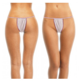 Tanga en TST de PP Dama Grande Blanco (1000 Uds)