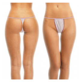 Tanga en TST de PP Dama Mini  Blanco (1000 Uds)