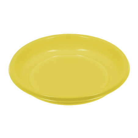 Plato Hondo Reutilizable Económico PS Amarillo Ø20,5cm (25 Uds)