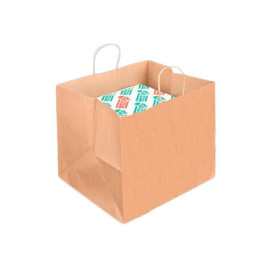 Bolsa Papel Cajas Pizza Asas 80g 37+33x32 cm (250 Uds)