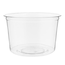 Tarrina Compostable PLA Transparente 470ml (500 Uds)