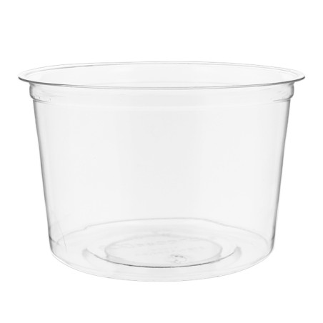 Tarrina Compostable PLA Transparente 470ml (500 Uds)