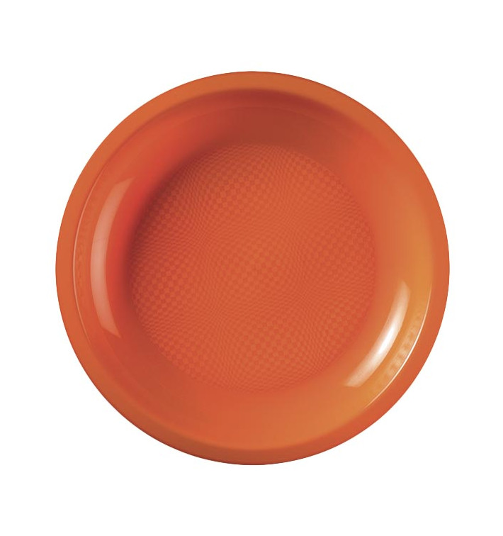 Plato Reutilizable PP Llano Naranja Round Ø18,5cm (600 Uds)