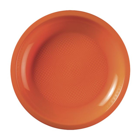 Plato Reutilizable PP Llano Naranja Round Ø18,5cm (600 Uds)