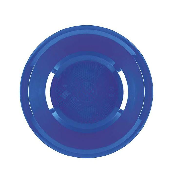 Plato Hondo Reutilizable PP Azul Mediterraneo Round Ø19,5cm (50 Uds)