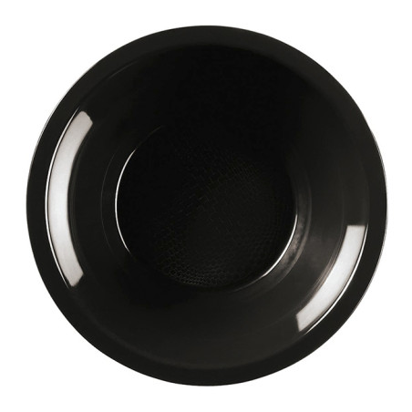 Plato Duro Reutilizable PP Hondo Negro "Round" Ø19,5cm (600 Uds)