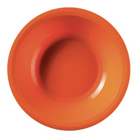 Plato Hondo Reutilizable PP Naranja Round Ø19,5cm (600 Uds)