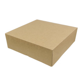 Caja Cartón Kraft con Frontal Abatible 28x28+10cm (100 Uds)