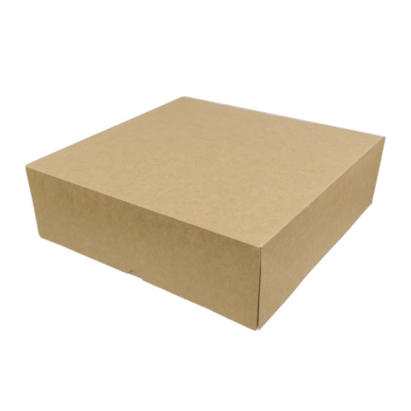 Caja Cartón Kraft con Frontal Abatible 28x28+10cm (100 Uds)