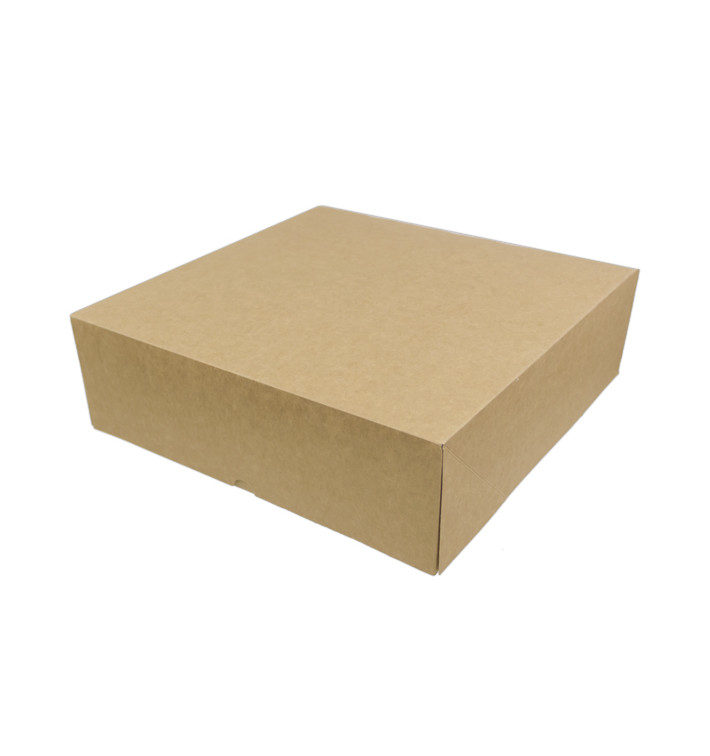 Caja Cartón Kraft con Frontal Abatible 39x39+10cm (100 Uds)