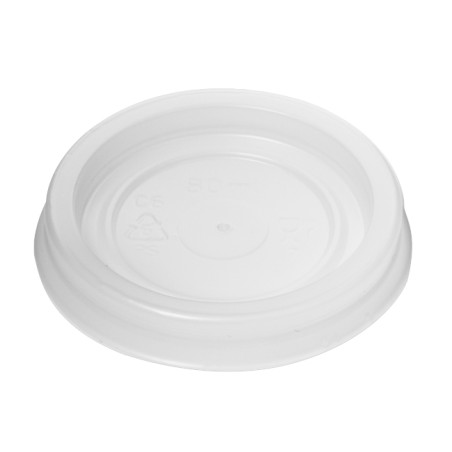 Tapa de Plástico PS Vaso 80/100ml Ø5,7cm (100 Uds)