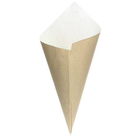 Cono de Papel Estraza Natural 34cm 400g (1.000 Uds)