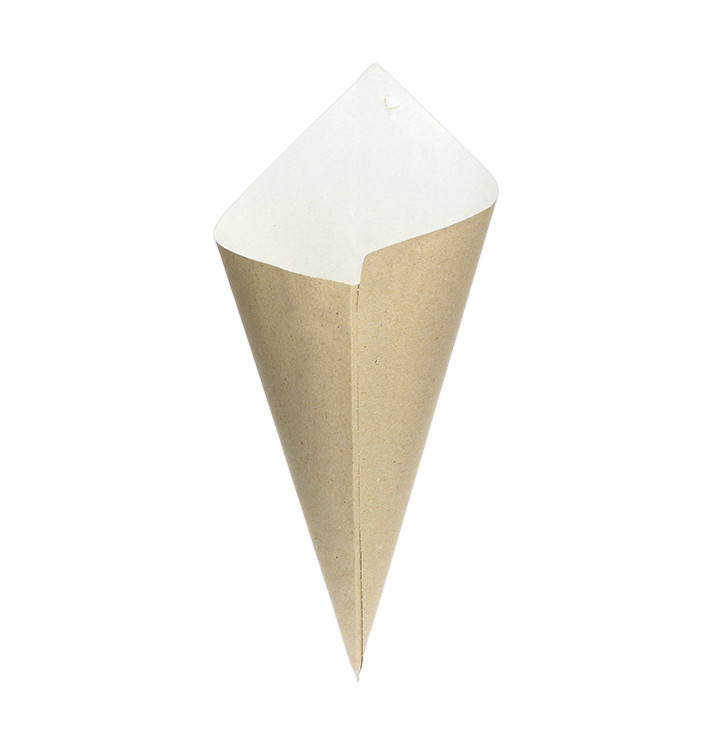 Cono de Papel Estraza Natural 295mm 250g (2.000 Uds)