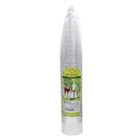 Copa de Plástico Reutilizable 2P Transparente para Cava 120ml (20 Uds)