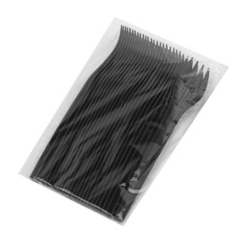 Tenedor Biodegradable CPLA Negro 17cm (25 Uds)