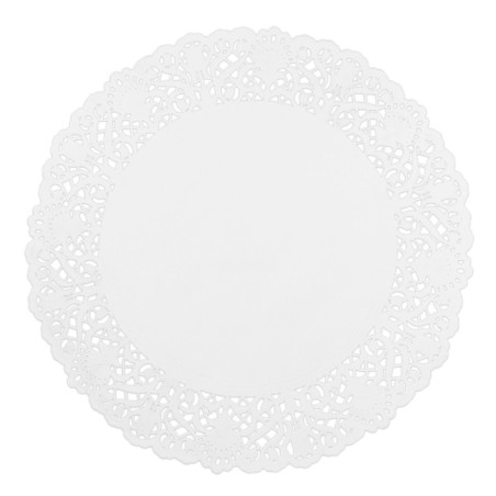 Rodal de Papel Calado Blanco Litos Ø30cm (250 Uds)