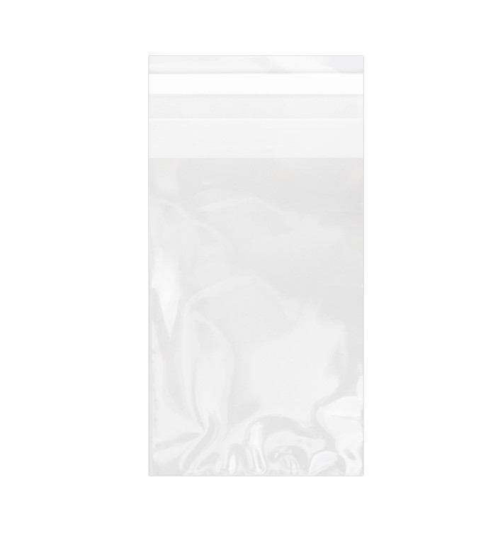 Bolsas de Plástico Biorientado con Solapa Adhesiva 8x12 cm G-160 (100 Uds)