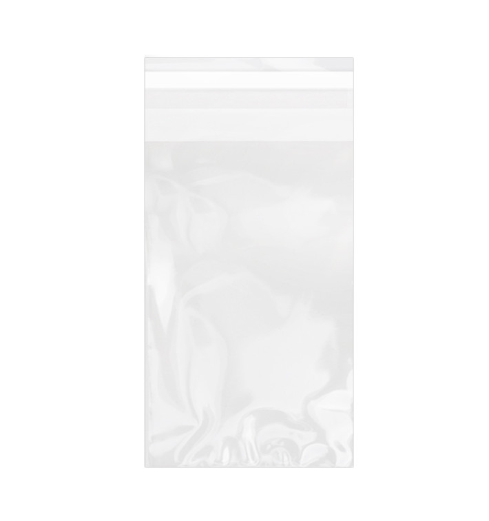 Bolsas de Plástico Biorientado con Solapa Adhesiva 10x15 cm G-160 (100 Uds)