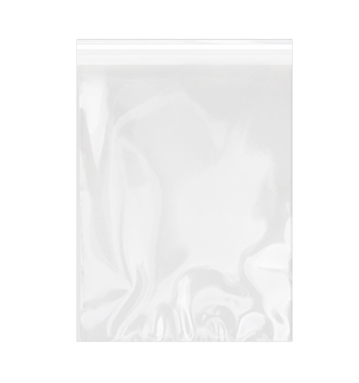Bolsas de Plástico Biorientado con Solapa Adhesiva 35x45 cm G-160 (100 Uds)