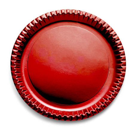 Plato de Cartón Redondo "Party" Rojo 29cm (60 Uds)