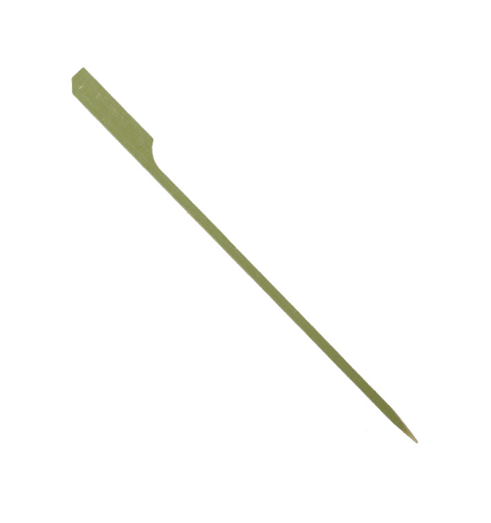 Pinchos de Bambú Decorados "Golf" Verde Natural 18cm (10.000 Uds)