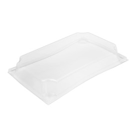 Tapa de Plástico PET para Envase 500ml 20,8x13,1cm (12 Uds)