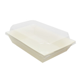 Tapa de Plástico PET para Envase 500ml 20x12,5cm (12 Uds)