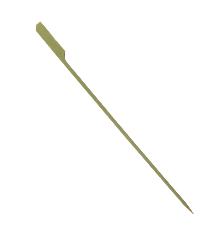 Pinchos de Bambú Decorados "Golf" Verde Natural 25cm (2.500 Uds)