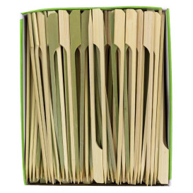 Pinchos de Bambú "Golf" Verde Natural 15cm (250 Uds)