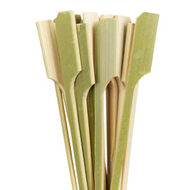 Pinchos de Bambú "Golf" Verde Natural 12cm (250 Uds)
