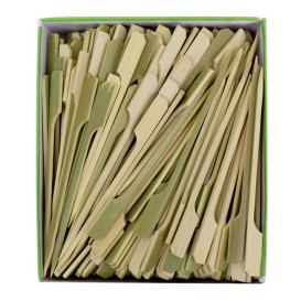 Pinchos de Bambú "Golf" Verde Natural 12cm (250 Uds)