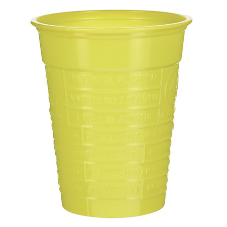 Vaso de Plástico PS Amarillo 200ml (1.500 Uds)