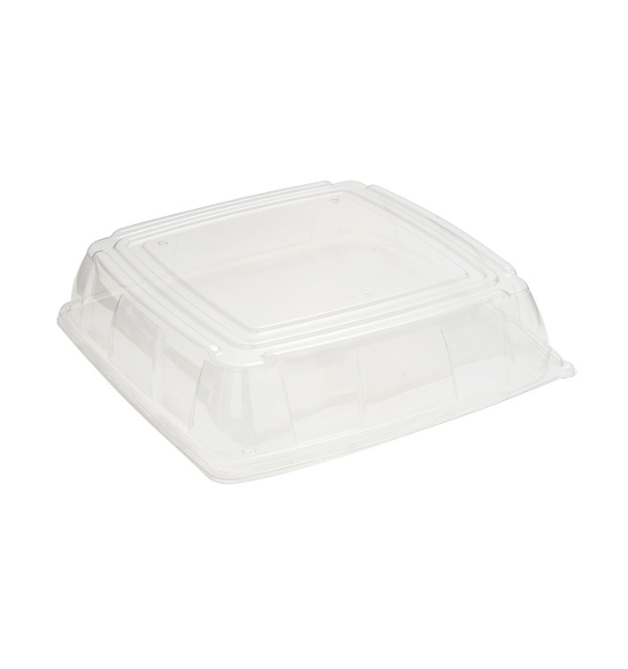 Tapa Plástico PET Transparente Bandeja 31x31cm (5 Uds)