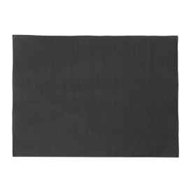 Mantel Individual de Papel Negro 30x40cm 40g/m² (1.000 Uds)