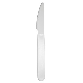 Cuchillo Reutilizable Durable PP Blanco 18,5cm (180 Uds)