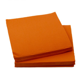 Servilleta Papel Naranja 2C Punta-Punta 33x33cm (1350 Uds)