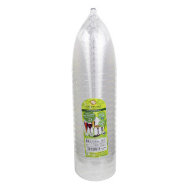 Copa de Plástico Reutilizable 2P Pie Transparente para Vino 300ml (200 Uds)