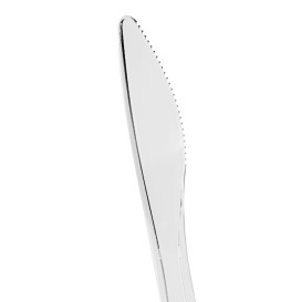 Cuchillo Plástico Luxury Transparente 175mm (100 Uds)