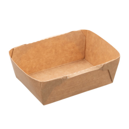 Envase Rectangular Deli2Go Kraft 125ml 10,8x8,2x3,5cm (125 Uds)