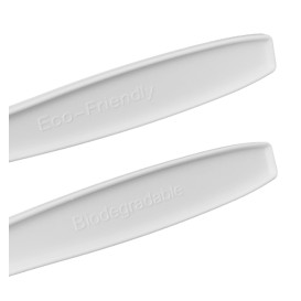 Cuchillo Compostable CPLA Blanco 18cm (1500 Uds)