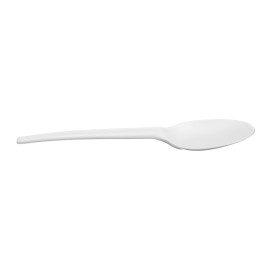 Cuchara Compostable Reutilizable CPLA Blanco 16,5cm (2.000 Uds)