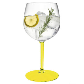 Copa Reutilizable Durable TT Pie Amarillo para Gin Tonic 580ml (6 Ud)