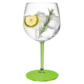 Copa Reutilizable Durable TT Pie Verde para Gin Tonic 580ml (6 Ud)