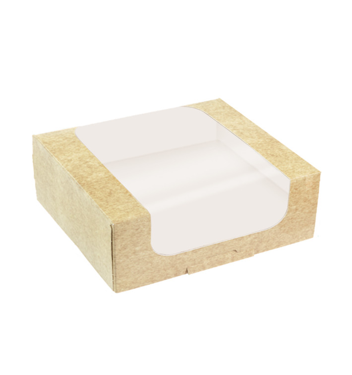 Envase de Cartón Cuadrado PackiPack Vision Kraft 24x24x8cm (X Uds)