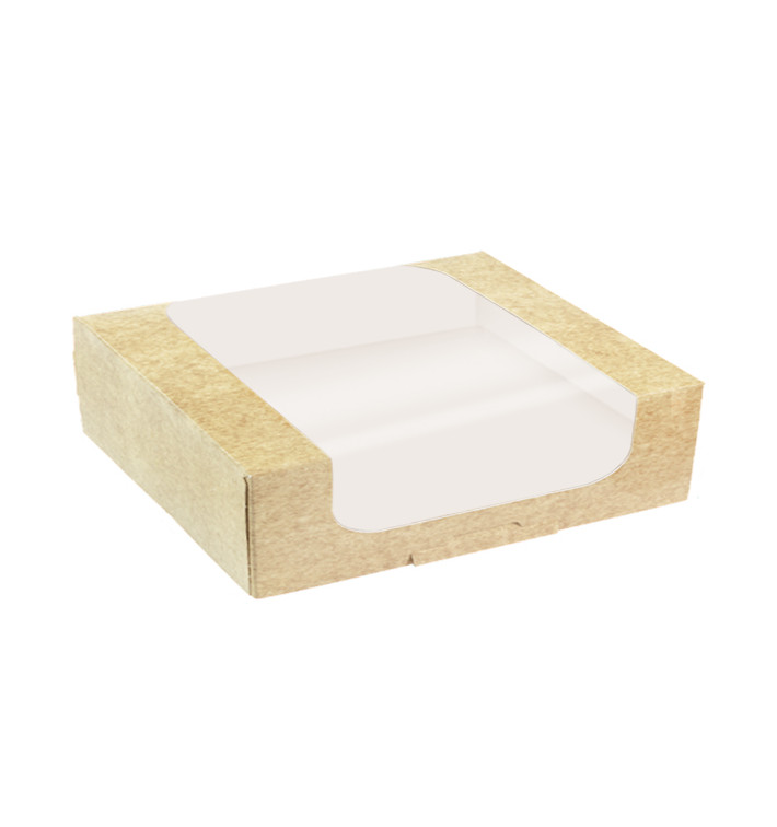 Envase de Cartón Cuadrado PackiPack Vision Kraft 28x28x8cm (X Uds)