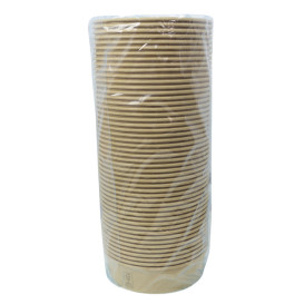 Ensaladera Cartón Kraft-Kraft 950ml Ø18,5cm (300 Uds)