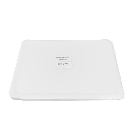 Bandeja de Cartón Rectangular Blanca 25x34cm (50 Uds)