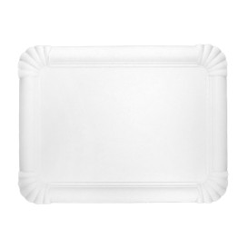 Bandeja de Cartón Rectangular Blanca 18x24cm (50 Uds)