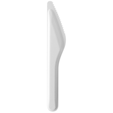 Cuchillo de Fibra Moldeada Blanco 16cm (1.000 Uds)