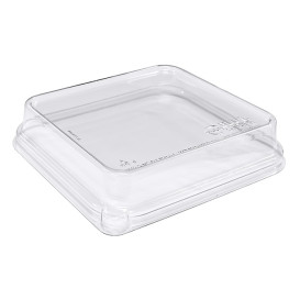 Tapa de rPET para bandeja 18,5x18,5x2,5cm (50 Uds)